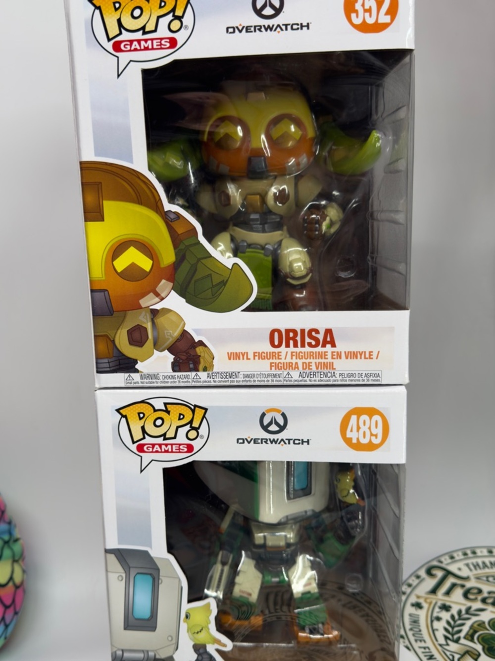 Funko Pop! Games Overwatch Orisa Vinyl Figure - Yellow & Olive Green